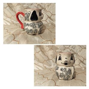 YOKOHAMA Studio HandPainted Puppy Dog Ceramic Coffee Tea Mug Cup